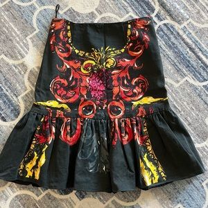 Prada runway piece print mermaid shape skirt